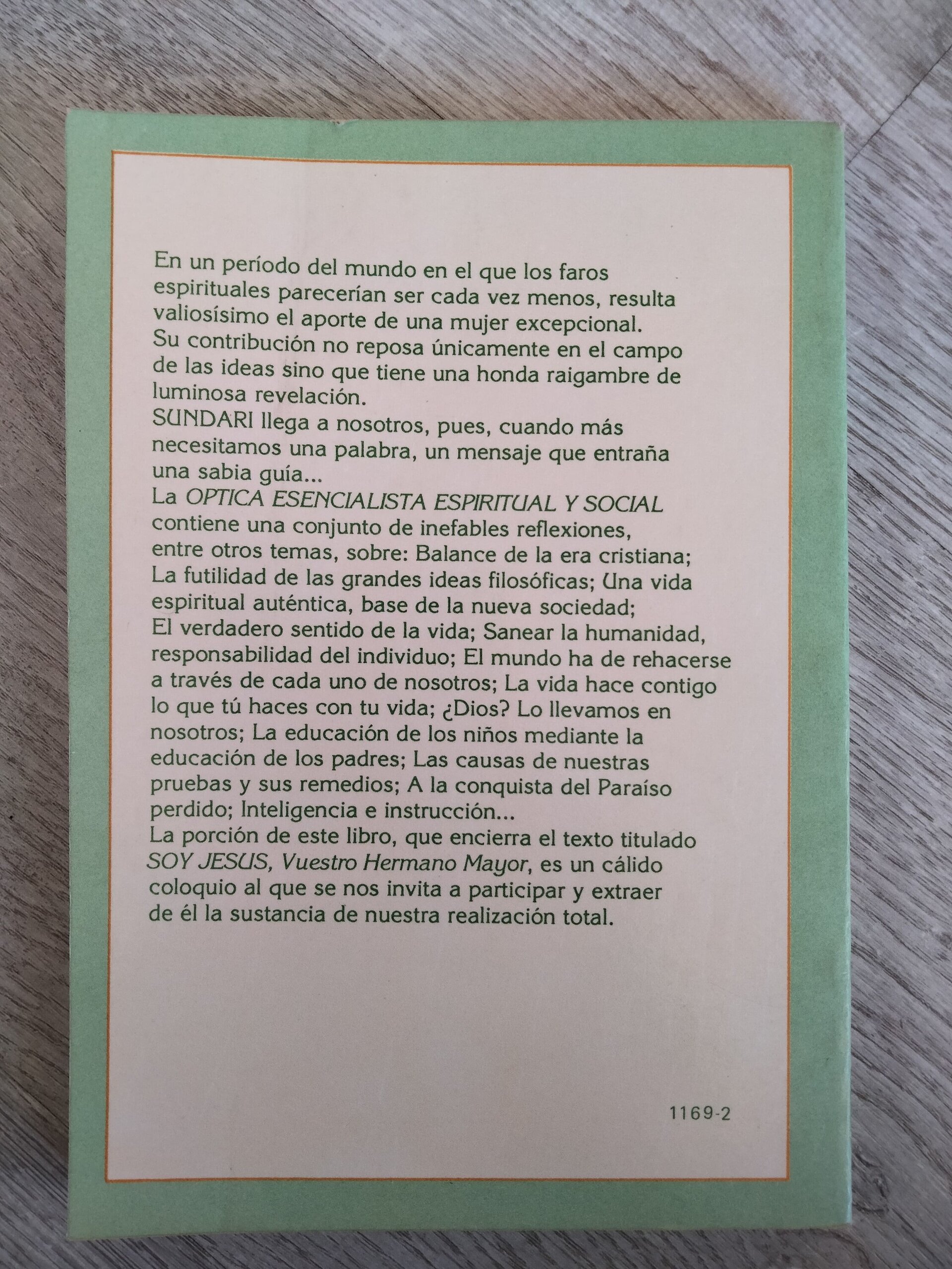 Optica esencialista espiritual y social - 4