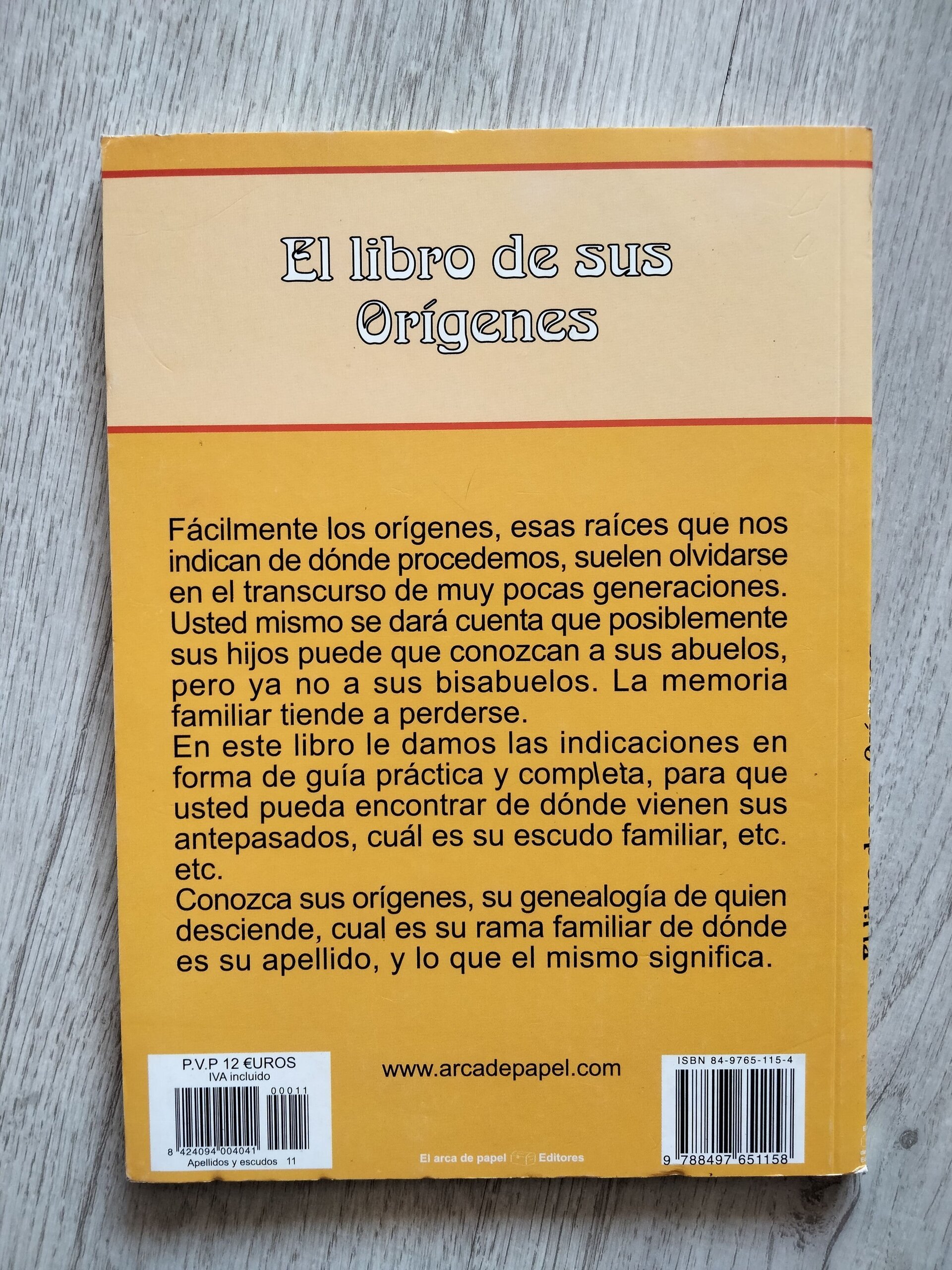 El libro de sus orígenes - 4