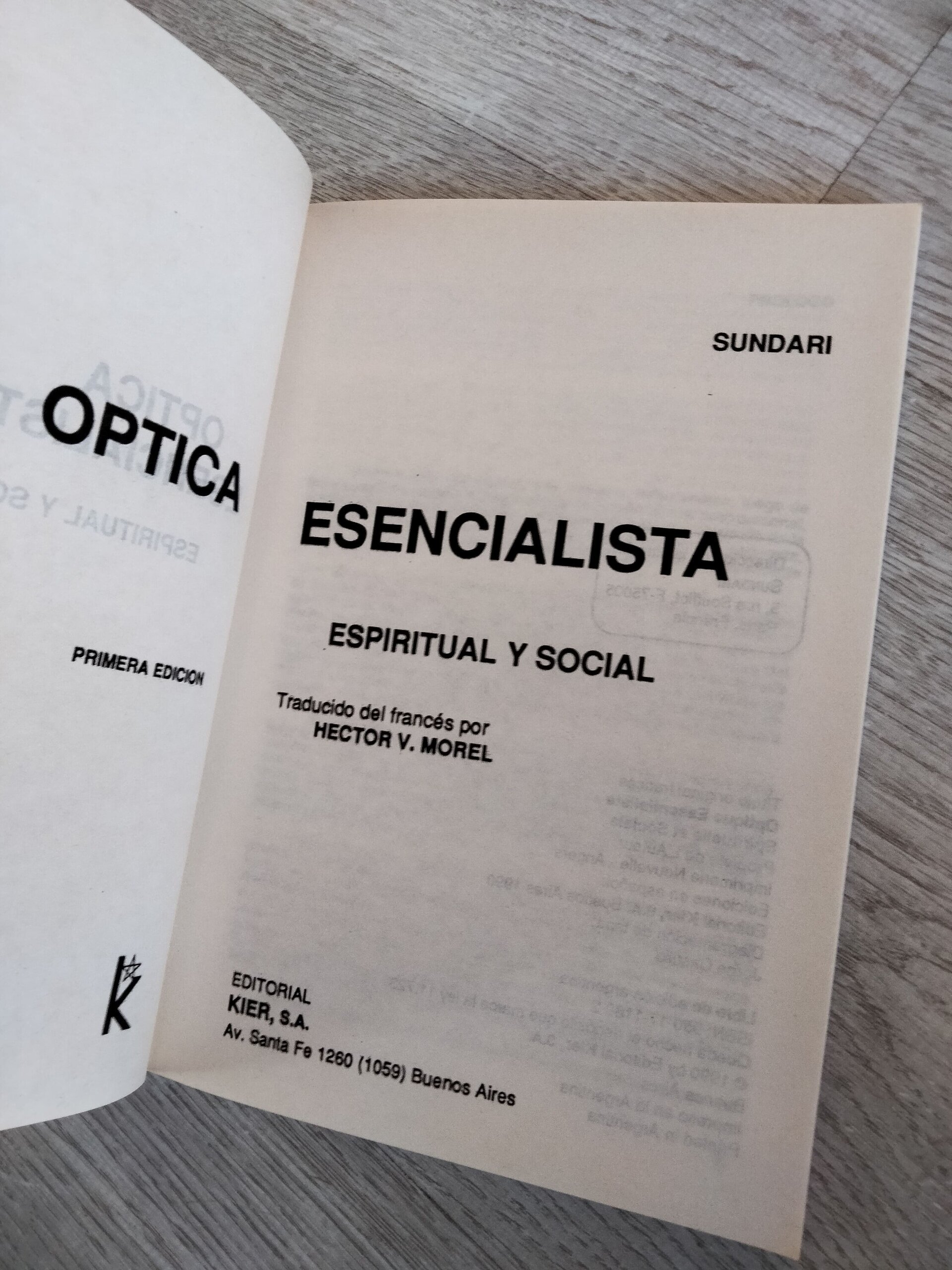 Optica esencialista espiritual y social - 5