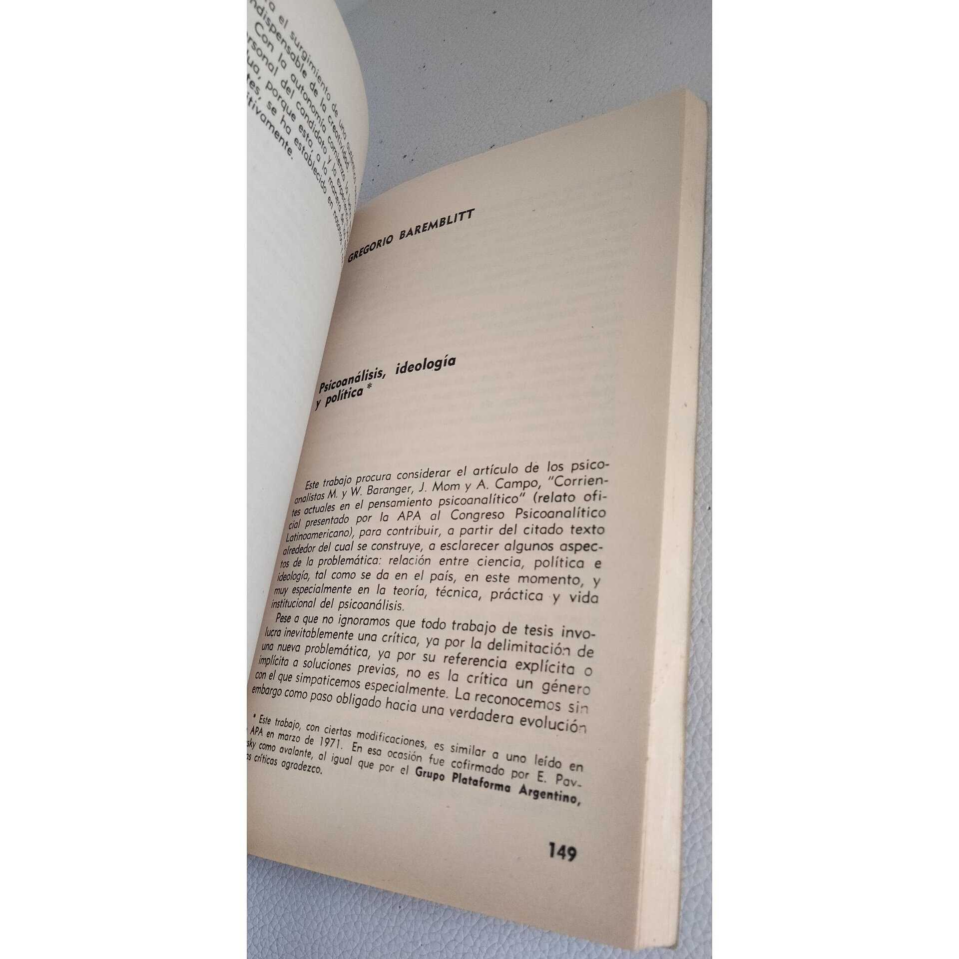 Izquierda Freudiana " Cuestionamos " - 10