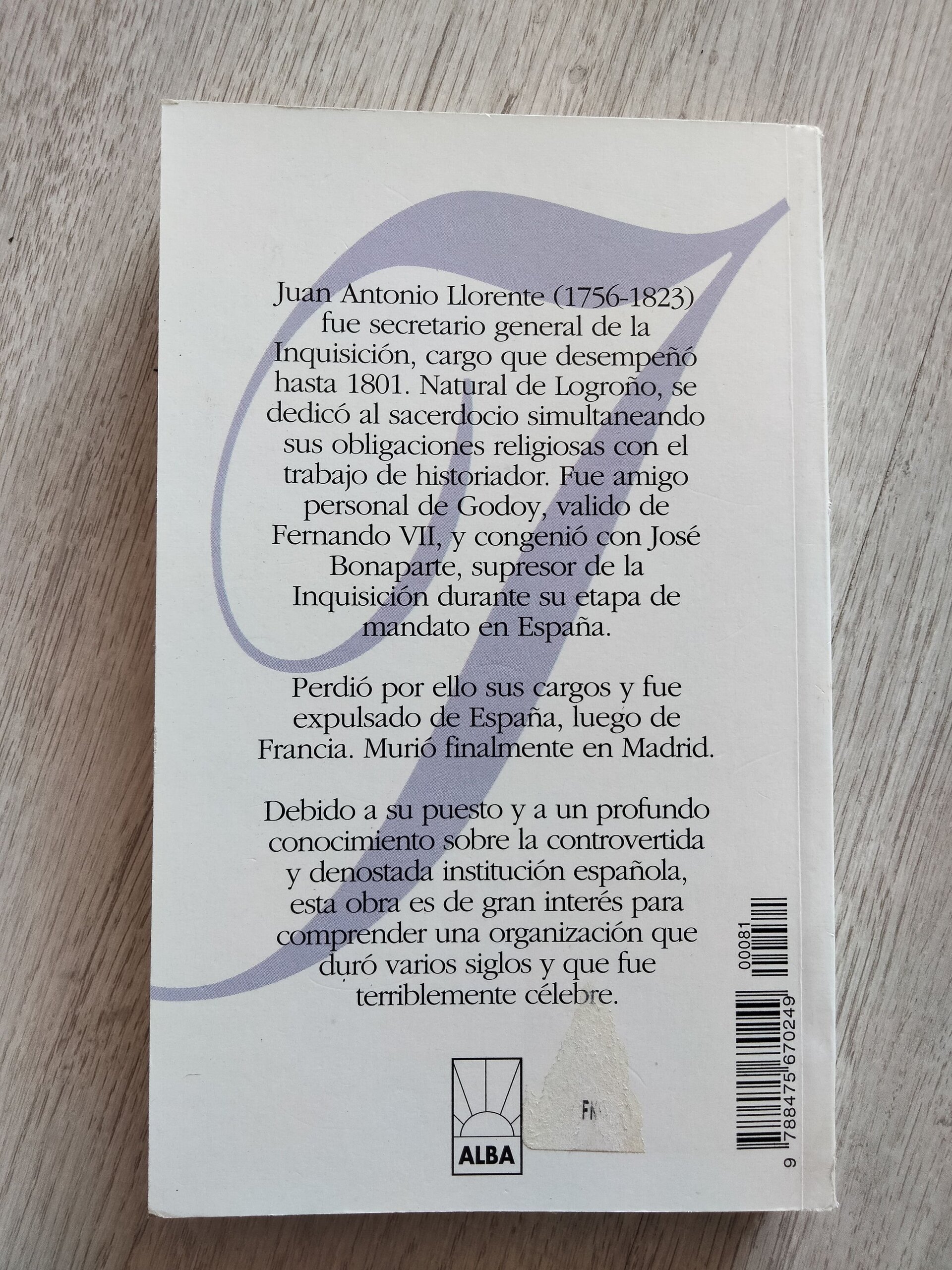 La Inquisición - Juan Antonio Llorente - 4