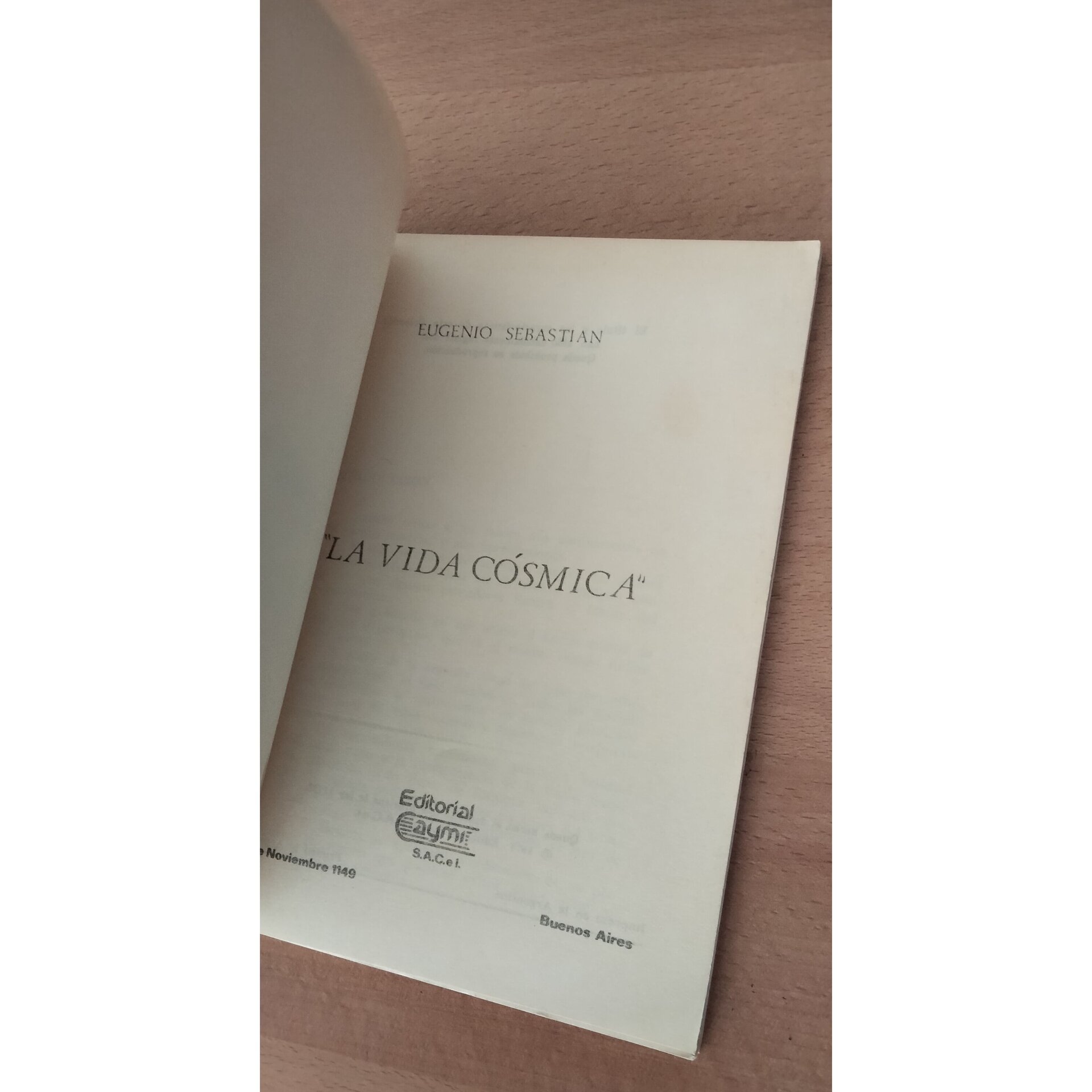 La vida cósmica - Eugenio Sebastián - 3