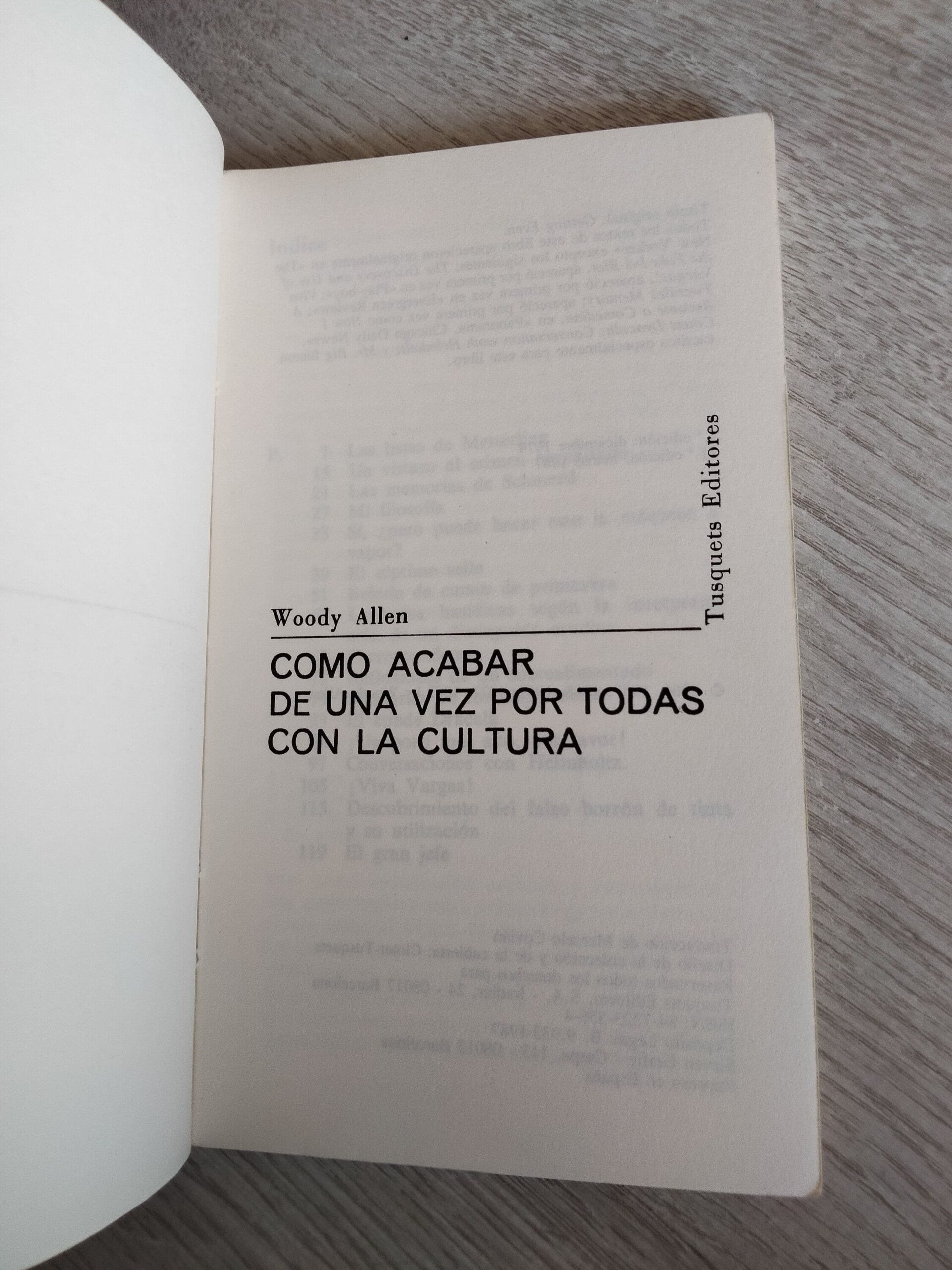 Woody Allen - Como acabar de una vez por todas con la cultura - 4