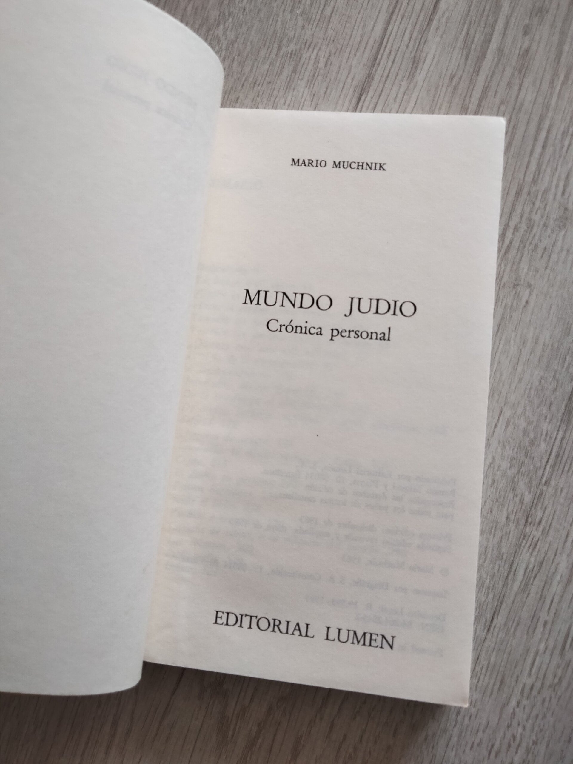 Mundo Judío - Mario Muchnik - 5