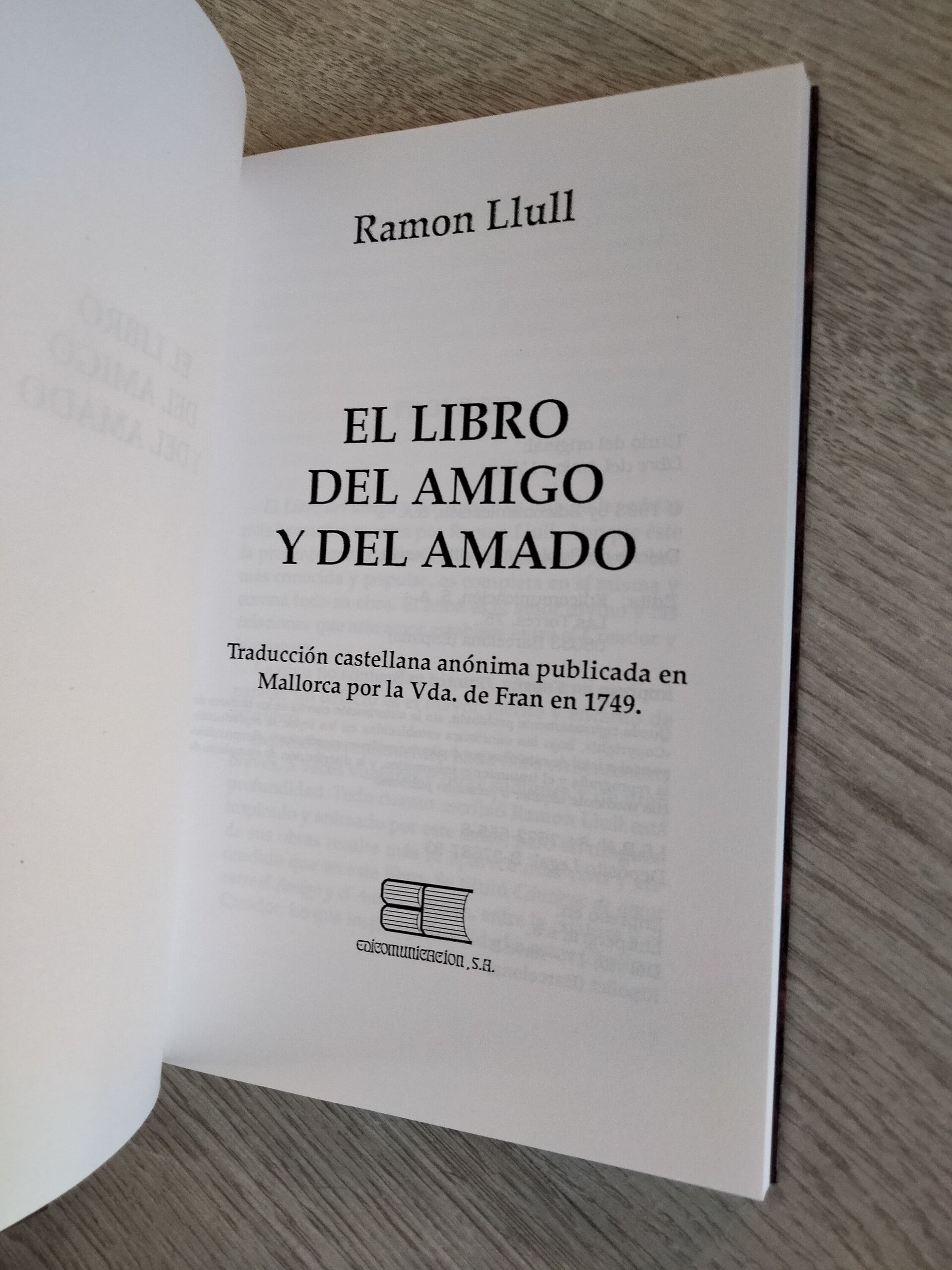El libro del amigo y del amado - Ramón Llull - 5